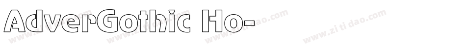 AdverGothic Ho字体转换